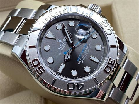 rolex yacht 40 with dark rhodium on wrist|126622 rolex.